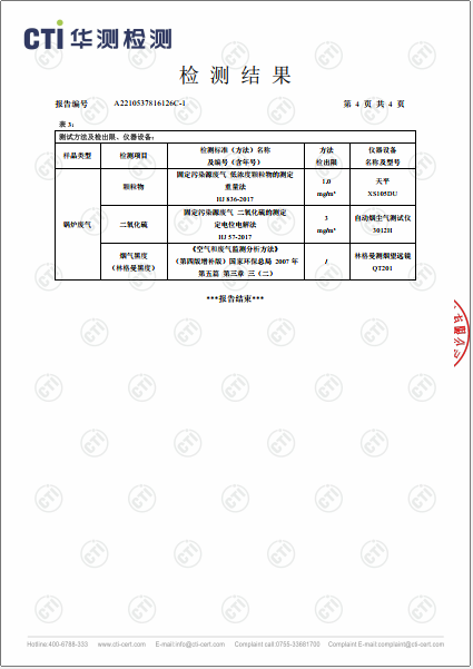 J9集团废气检测汇报-2022-4