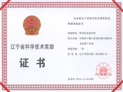 辽宁省科学技术进取二等奖
